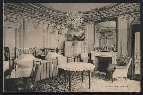 AK Paris, Hotel Louis-le-Grand, 3, Rue Rouget-de-l`Isle, Interieur