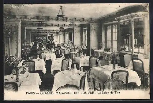 AK Paris, Grands Magasins du Louvre, Le Salon du Thé