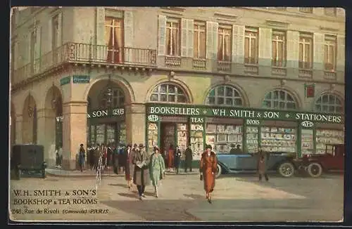 AK Paris, W. H. Smith & Son`s Bookshop & Tea Room, 248 Rue de Rivoli