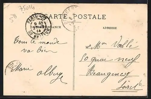 AK Paris, Rue du Chateau, Rue Vandamme