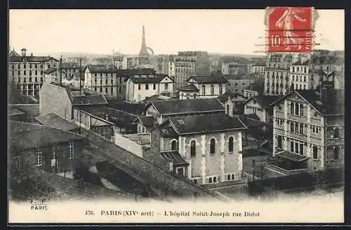 AK Paris, L`hopital Saint-Joseph rue Didot