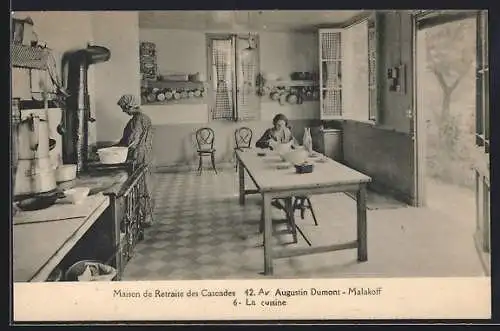 AK Paris, Maison de Retraite des Cascades, 42, Av Augustin Dumont-Malakoff