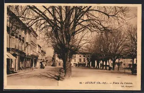 AK Aulnay /Ch.-Inf., Place du Canton