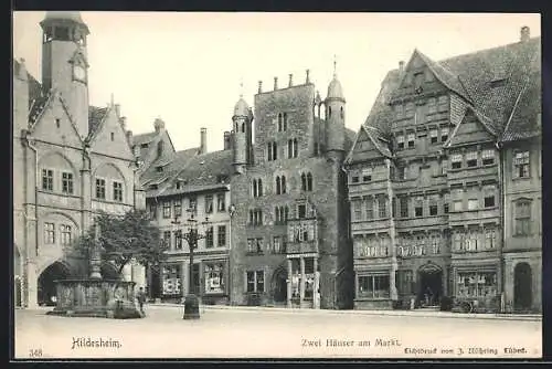 AK Hildesheim, Zwei Häuser am Markt