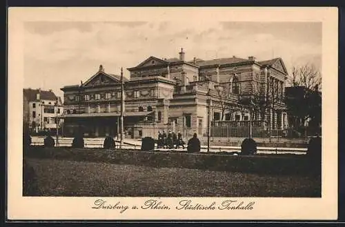 AK Duisburg a. Rhein, Die Städtische Tonhalle