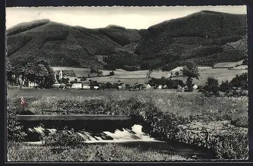 AK Saalhausen /Sauerland, Ortsansicht aus der Ferne