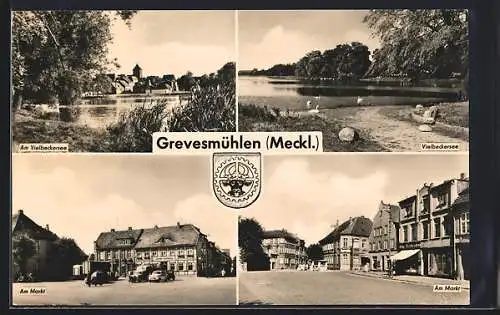 AK Grevesmühlen /Meckl., Vielbeckersee und am Markt