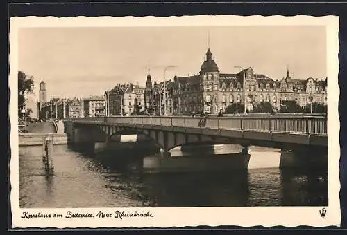 AK Konstanz, Partie an der neuen Rheinbrücke