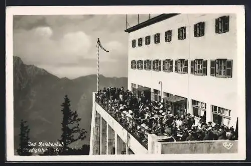 AK Bad Reichenhall, Hotel u. Gaststätte auf dem Predigtstuhl