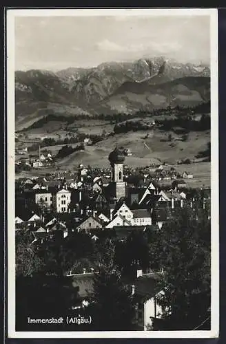 AK Immenstadt i. Allgäu, Totalansicht aus der Vogelschau