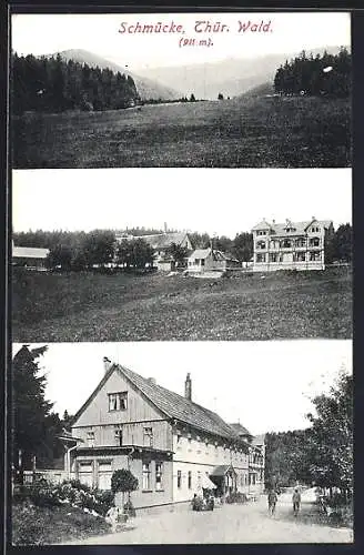 AK Schmücke (Thür. Wald), Berghotel und Gasthaus