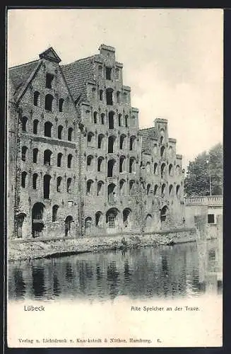 AK Lübeck, Alte Speicher an der Trave