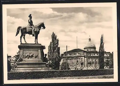 AK Potsdam, Blick auf das Kaiser Wilhelm I.-Denkmal