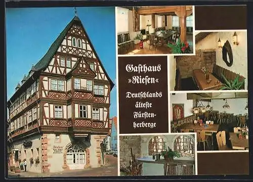 AK Miltenberg am Main, Gasthaus Riesen in fünf Ansichten