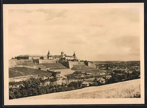 AK Würzburg, Blick vom Nikolausberg