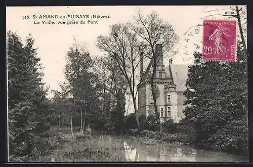 AK St-Amand-en-Puisaye, L aVrille, vue prise du Pont