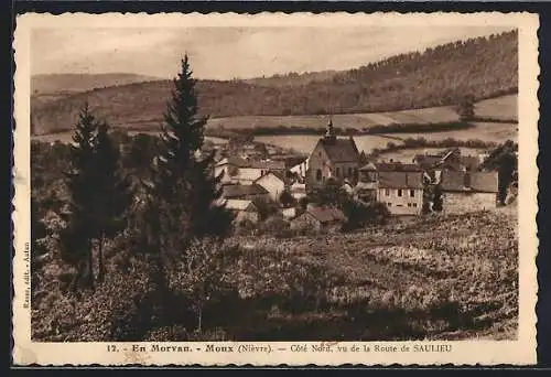 AK Moux /Nièvre, En Morvan, Côté Nord, Panroama, vu de la Route de Saulieu