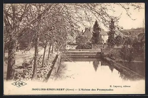 AK Moulins-Engilbert, l'Ecluse des Promenades