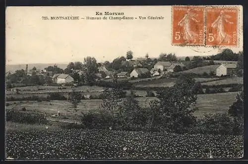 AK Montsauche, En Morvan, Hameau de Champ-Gazou, Vue Générale