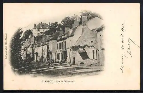 AK Clamecy, Rue de l`Abreuvoir, Strassenpartie