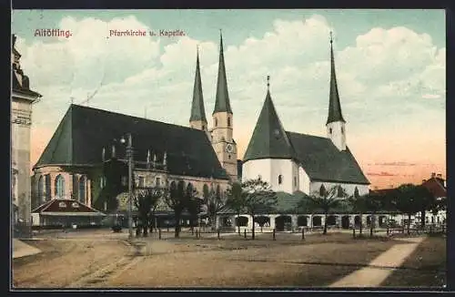 AK Altötting, Pfarrkirche und Kapelle