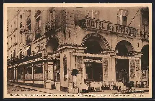 AK Dieppe, Hotel-Restaurant des Arcades-Alban Vèrel