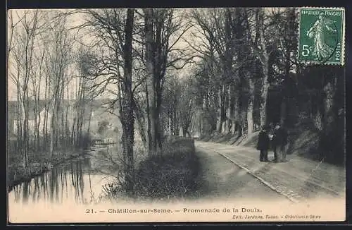 AK Châtillon-sur-Seine, Promenade de al Douix