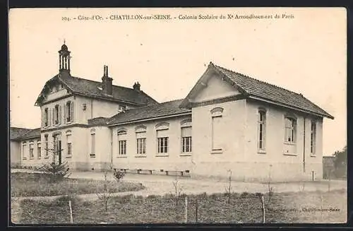 AK Châtillon-sur-Seine, Colonie Scolaire du Xe Arrondissement de Paris