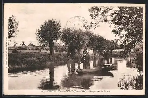 AK Chatillon-sur-Seine, la Seine