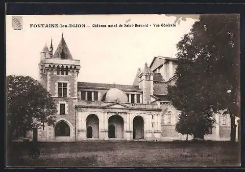 AK Fontaine-les-Dijon, Château natal de Saint-Bernard, Vue Générale