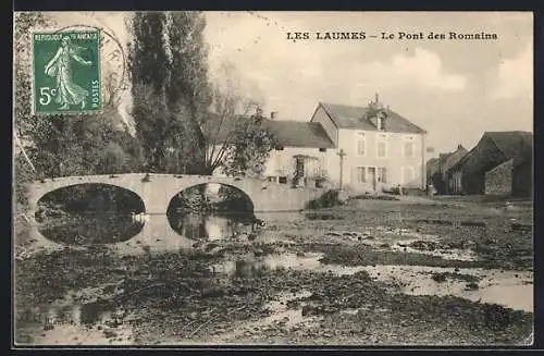 AK Les Laumes, le Pont des Romains