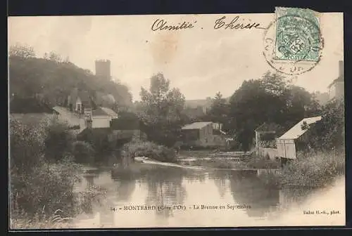 AK Montbard /Côte-d`Or, La Brenne en Septembre