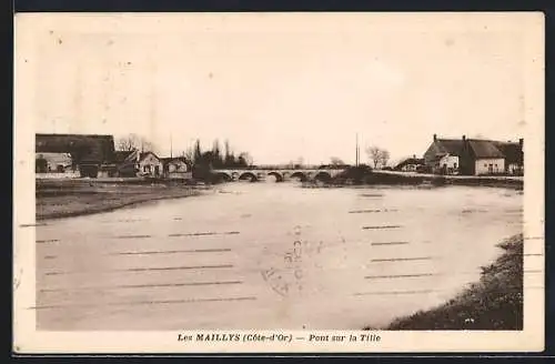 AK Les Maillys /Côte-d`Or, Pont sur la Tille