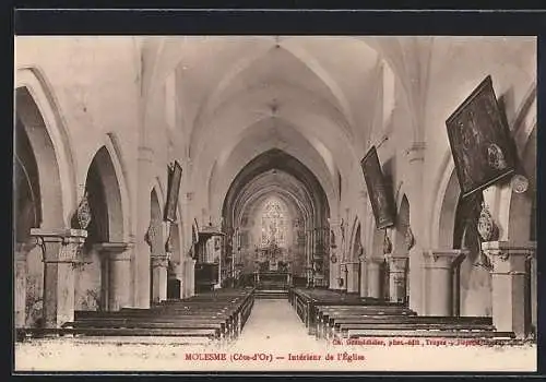 AK Molesme /Côte-d`Or, Intérieur de l`Église