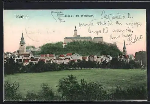 AK Siegburg, Blick auf den Michaelsberg