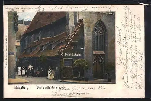 AK Nürnberg, Gasthaus Bratwurstglöcklein