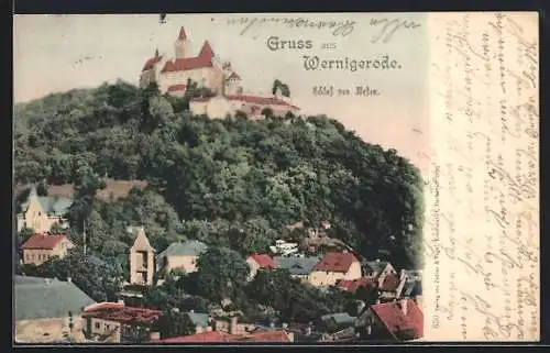 AK Wernigerode, Schloss von Westen