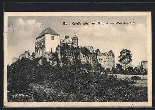 AK Greifenstein, Burg mit Kirche