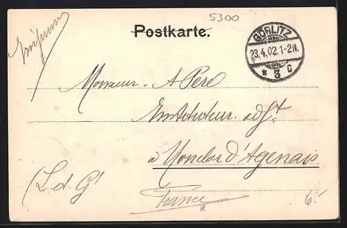 AK Bonn, Coblenzer Tor mit Strassenpartie