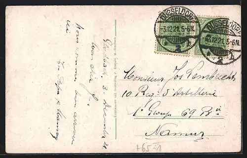 AK M. Gladbach, Bahnhof mit Strassenpartie