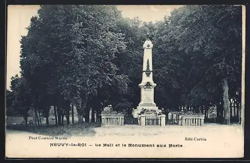 AK Neuvy-le-Roi, Le Mailet le Monument aux Morts