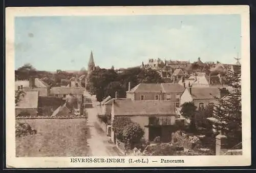 AK Esvres-sur-Indre, Panorama aus der Vogelschau