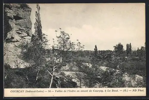 AK Courcay, Vallèe de l`Indre en amont de Courcay, à La Douè