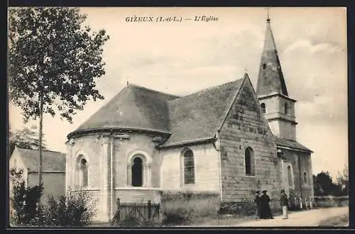 AK Gizeux /I.-et-L., L`Église