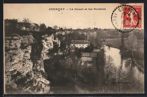 AK Courcay, La Douai et les Rochers