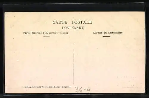 AK Sénégal, Missions des Pères du St. Esprit, Séminaire indigène, à gauche et à droite un prêtre noir, Missionare