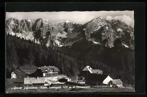 AK Seebergpass, Grenze Jugoslawien-Österreich mit Steineralpen