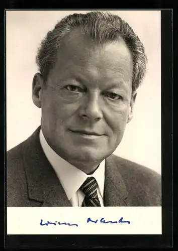 AK Portrait Bundeskanzler Willy Brand