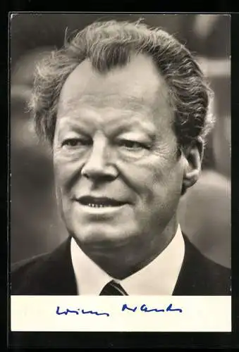 AK Portrait Dr. h.c. Willy Brandt, Vorsitzender der SPD