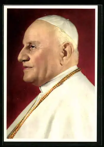 AK Porträt Papst Johannes XXIII., Königsteiner Baustein